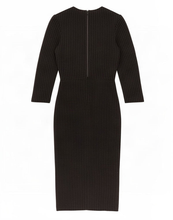 Rochie bodycon cu mâneci 3/4 pentru femei Reiss UK 6 XS Lyocell cu dungi negre