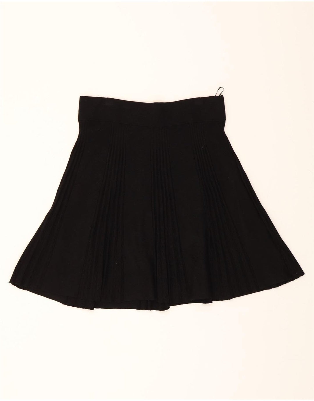 OASIS Womens Knit A-Line Skirt Large W34 Black Viscose Vintage Oasis and Second-Hand Oasis from Messina Hembry 