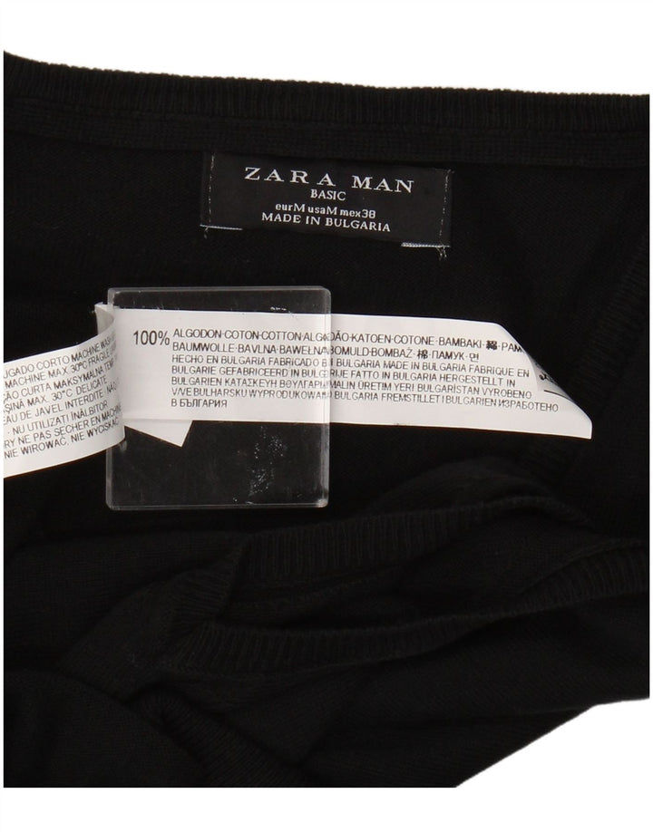 Zara Barbati Vesta Tank Top Bumbac Mediu Negru