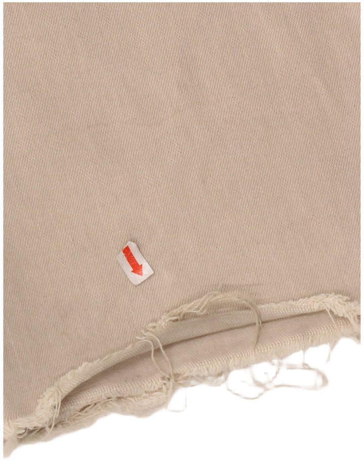 Blugi lați cu talie înaltă pentru femei ZARA EU 34 2XS W24 L29 Bej