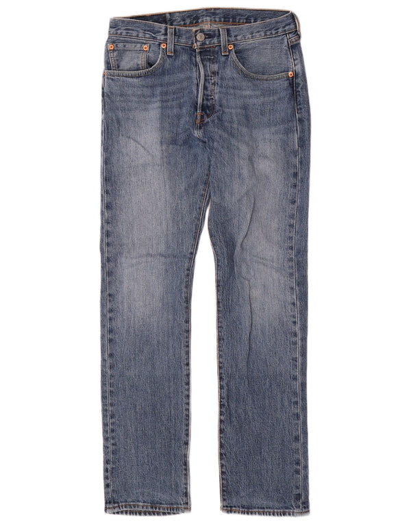 Blugi drepti pentru bărbați Levi's 501 W28 L30 Bumbac albastru