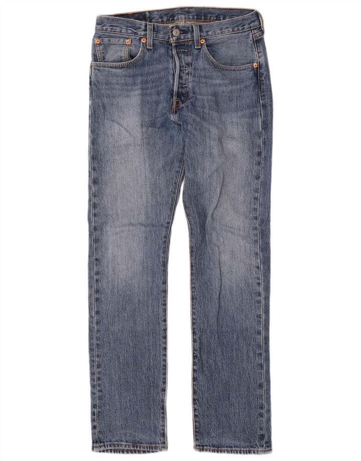 Blugi drepti pentru bărbați Levi's 501 W28 L30 Bumbac albastru