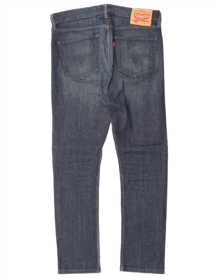 Blugi skinny pentru bărbați LEVI'S 510 W34 L30 bumbac albastru