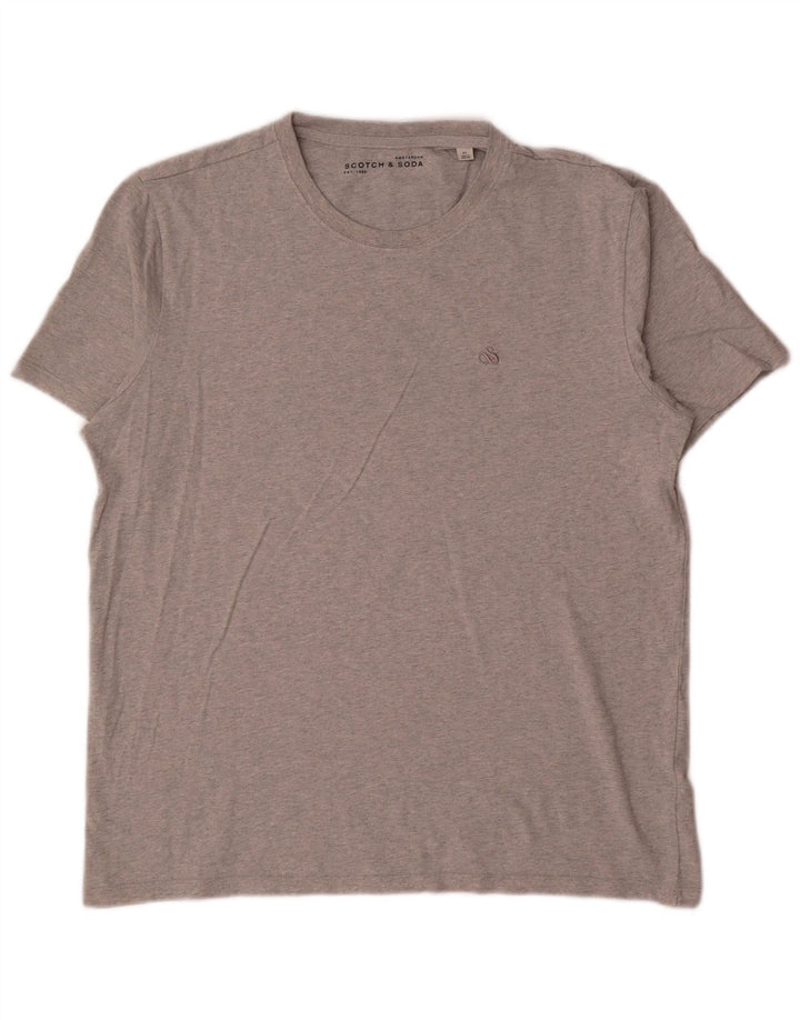 Tricou pentru bărbați Scotch & Soda Top XL Gri pete