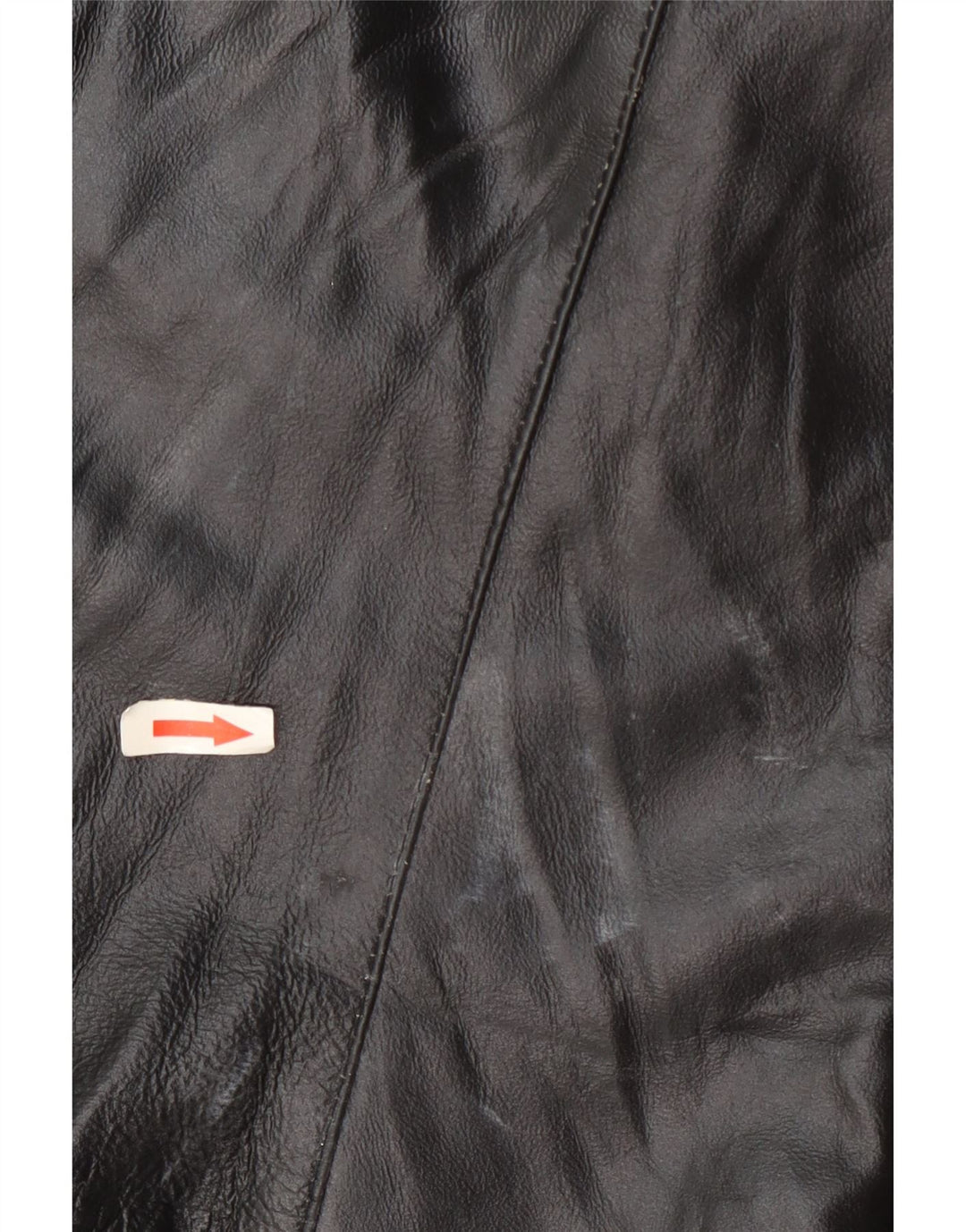 Geacă de piele vintage pentru femei IT 48 XL negru colorblock