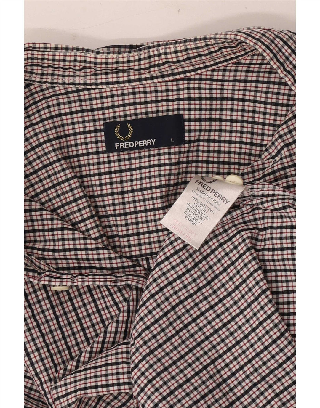 Cămașă pentru bărbați Fred Perry, mare, multicoloră, din bumbac