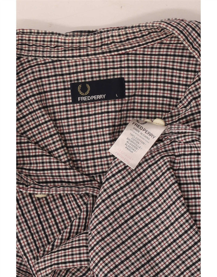 Cămașă pentru bărbați Fred Perry, mare, multicoloră, din bumbac