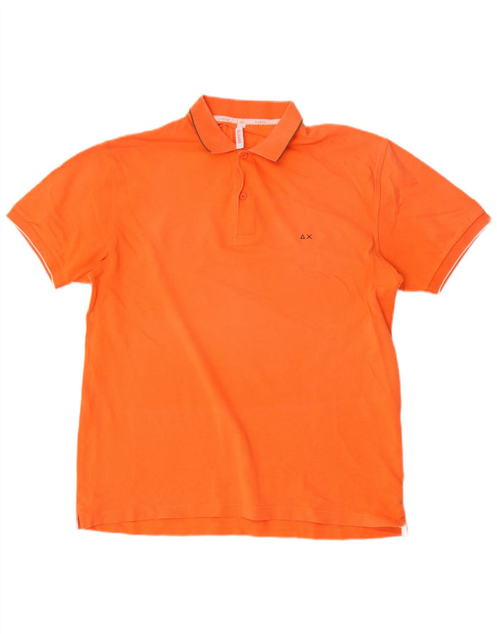 Sun68 Tricou Polo pentru bărbați 2XL bumbac portocaliu
