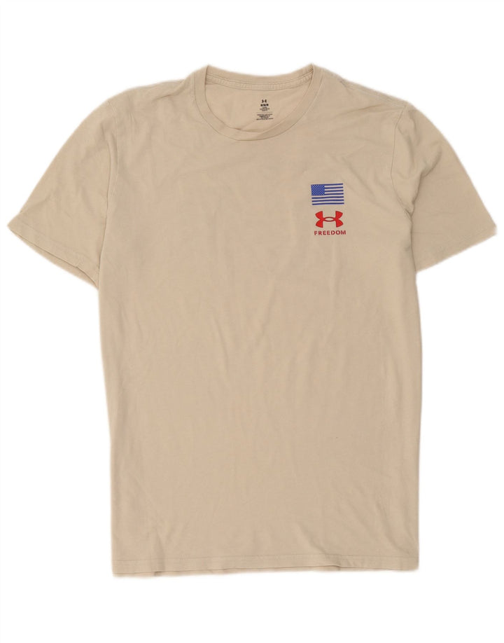 Tricou grafic pentru bărbați Under Armour Top Mediu Bej