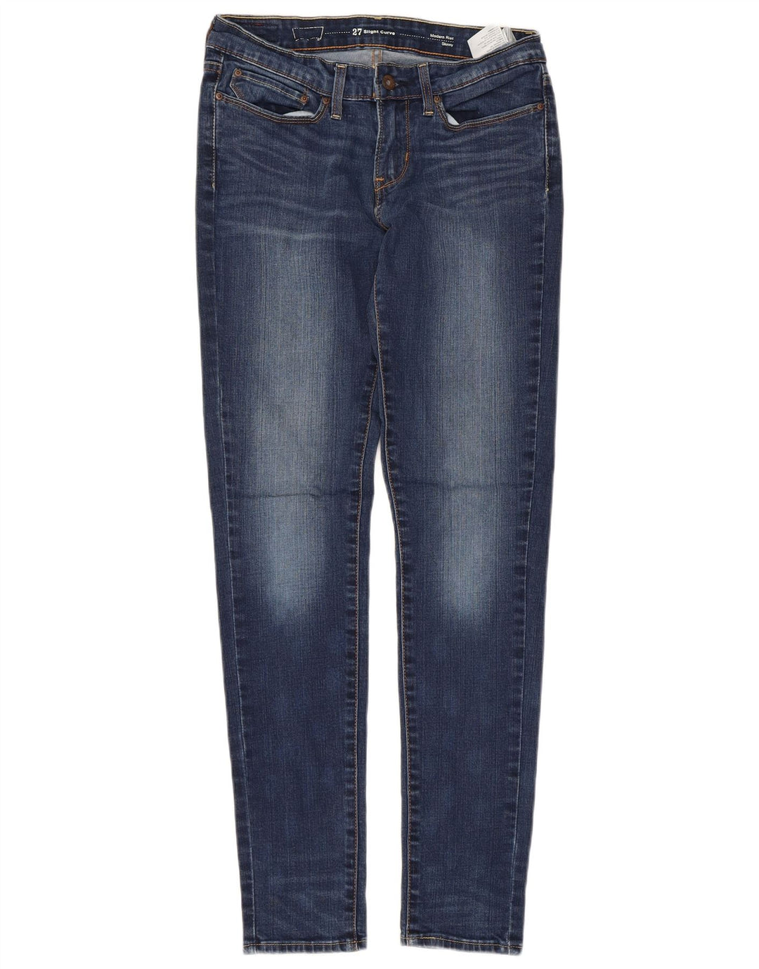 Blugi skinny cu talie modernă și curbă ușoară Levi's pentru femei L27 L32 bleumarin