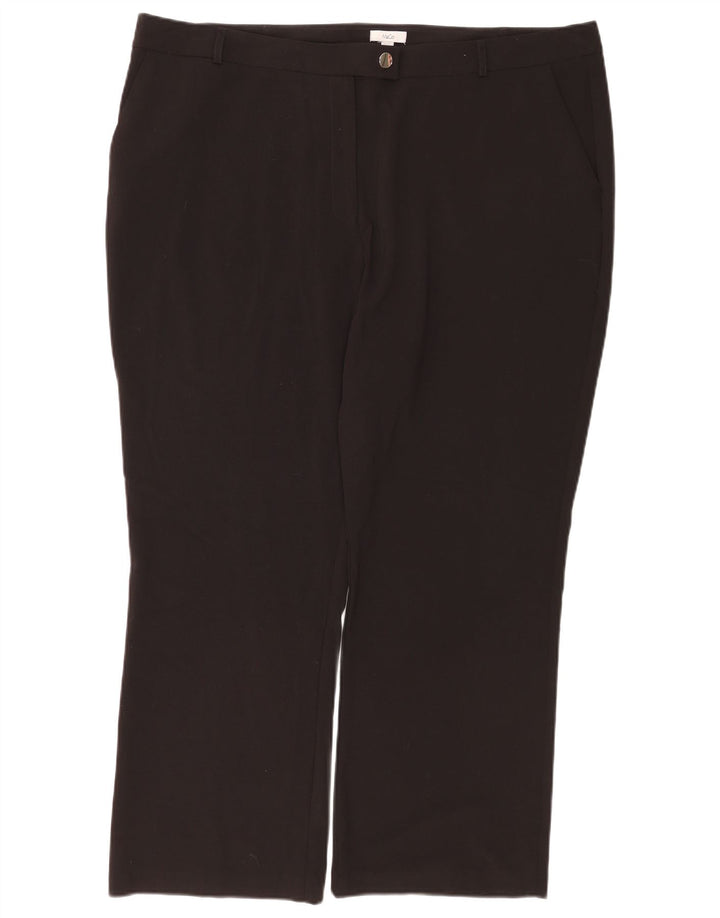 Max&Co. Pantaloni de costum Bootcut pentru femei UK 22 3XL L42 L29 Poliester negru