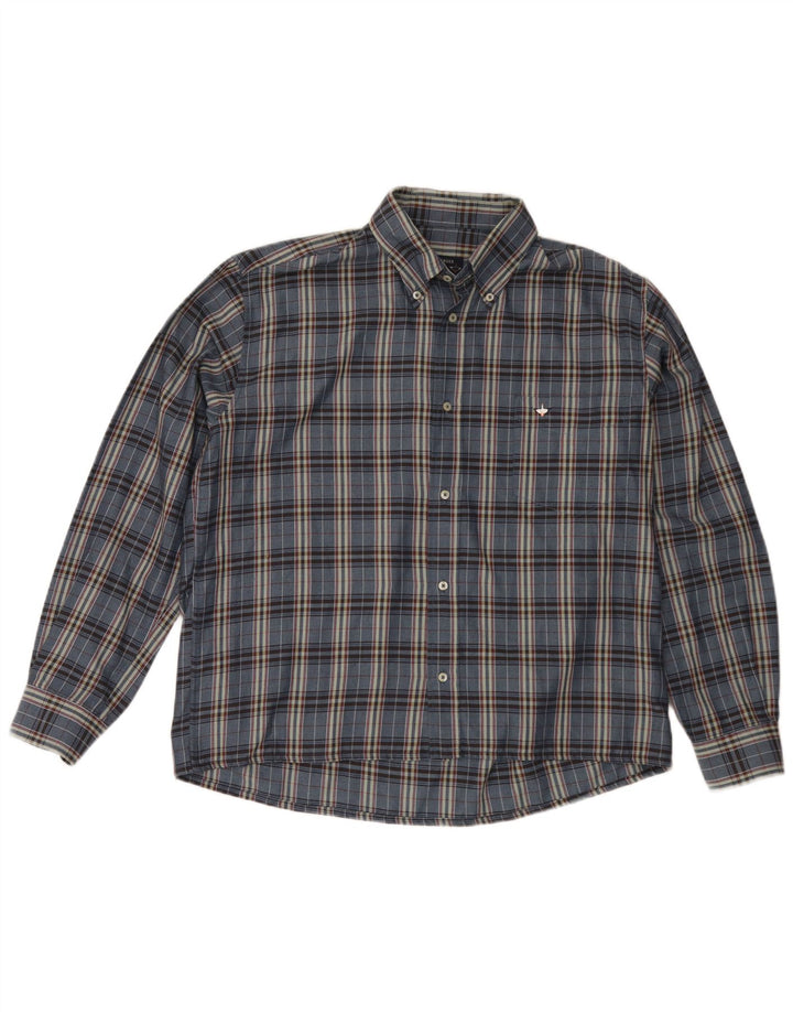 Cămașă de flanel pentru bărbați Goose & Gander IT 48 Medium Bleumarin Check