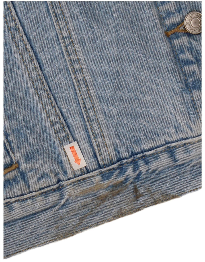 Jachetă de blugi pentru femei Levi's UK 16, mare, albastru, floral, bumbac