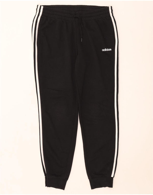 Adidas Womens Tracksuit Trousers Joggers UK 16/18 Large Black Cotton
