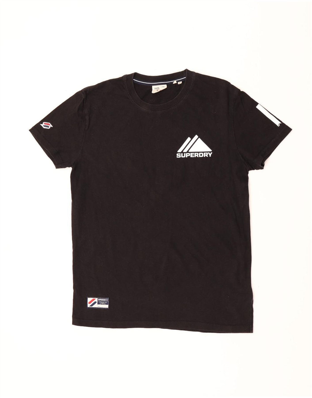 Tricou grafic pentru bărbați Superdry Top Medium Black Bumbac