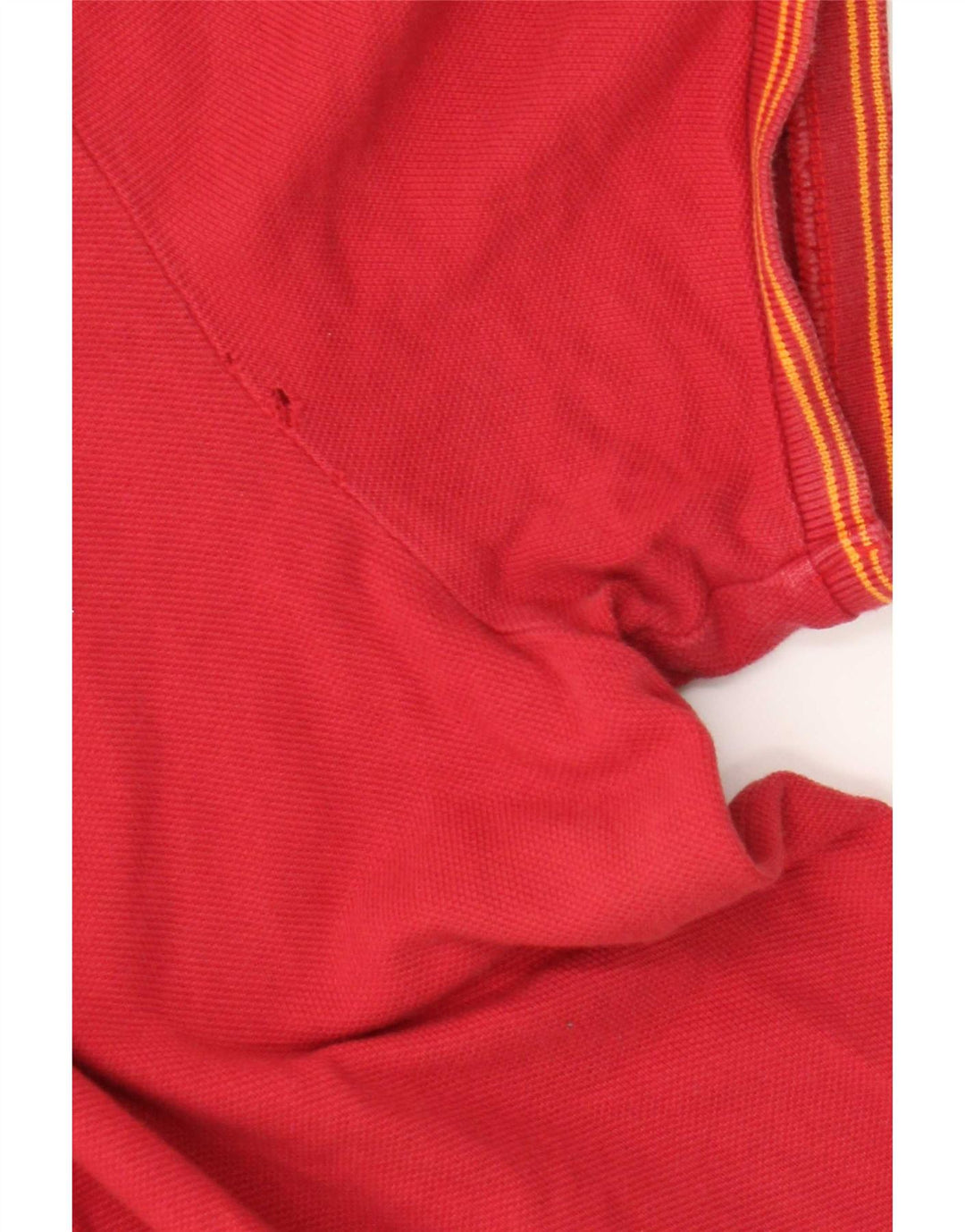 Tricou polo Nike Galata Saray pentru bărbați, bumbac cu dungi roșii medii