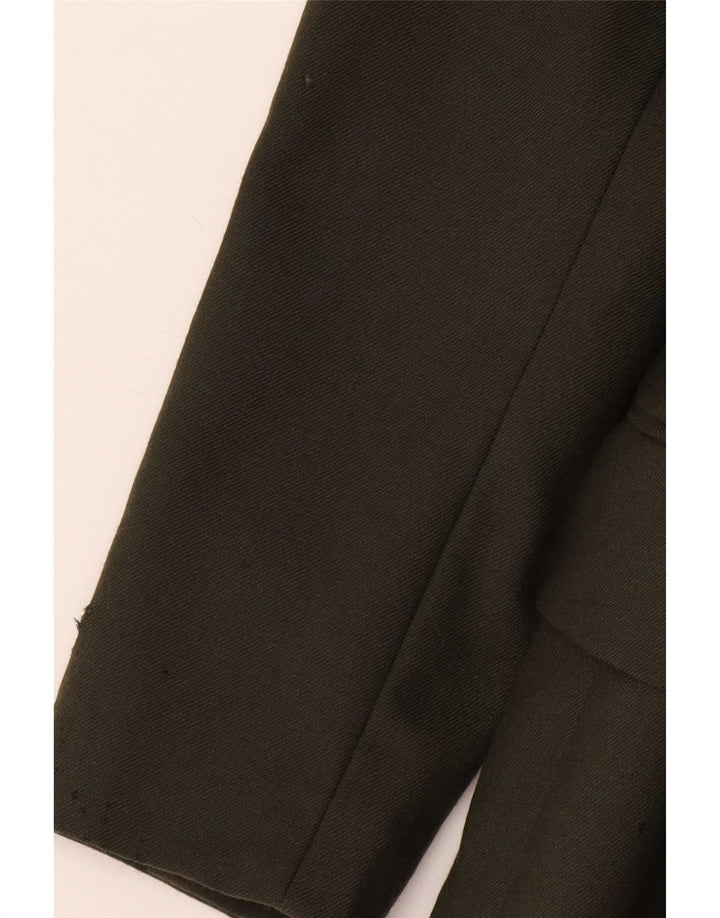 Jachetă pentru femei Massimo Dutti Blazer deschis EU 38 Small Khaki Wool
