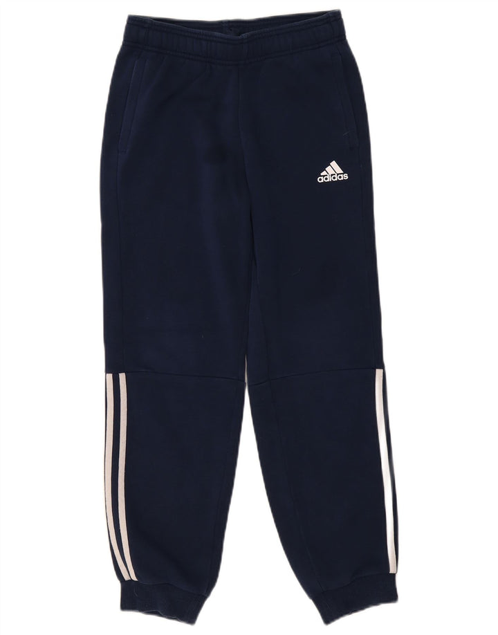 Pantaloni de trening ADIDAS pentru baieti Joggeri 11-12 ani Bumbac bleumarin