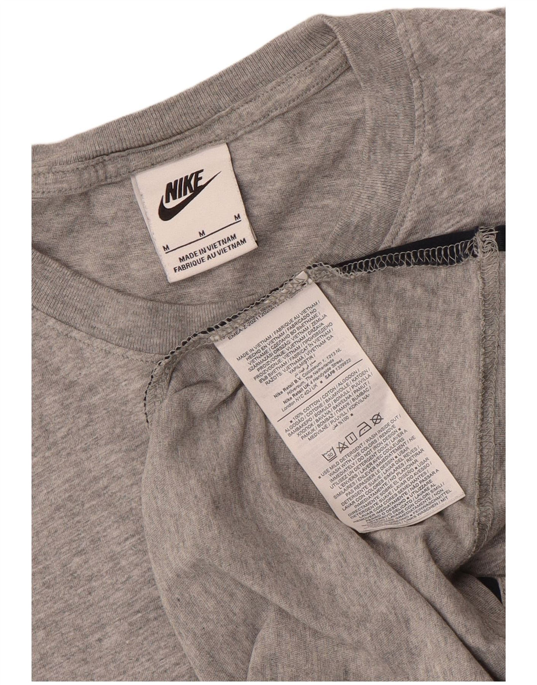 Tricou grafic Nike pentru bărbați Top, gri mediu, bumbac color bloc