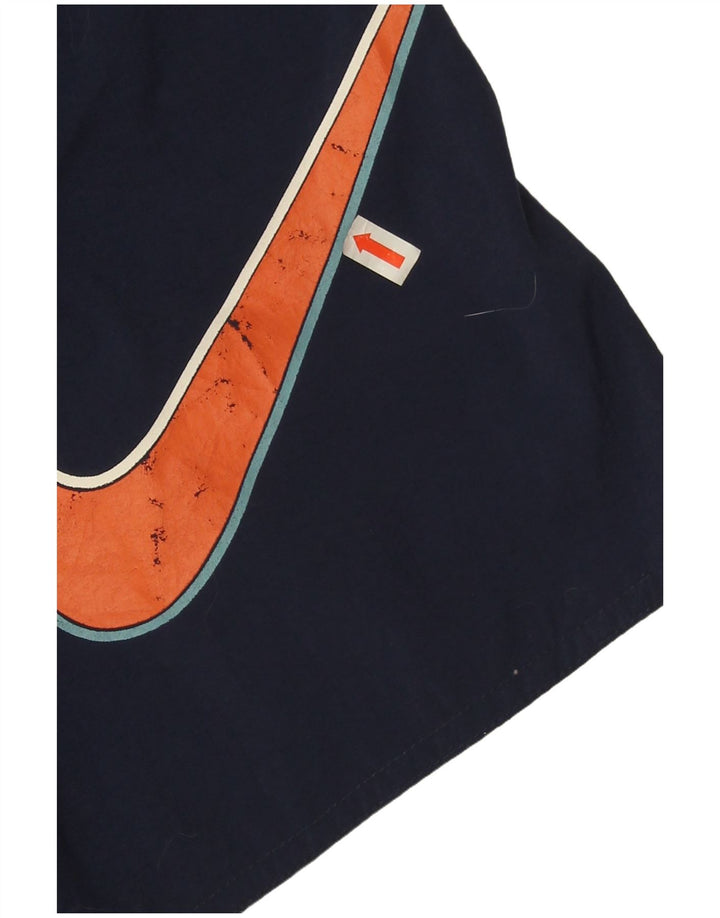 Pantaloni scurți sport grafic Nike pentru bărbați, nailon mari, bleumarin