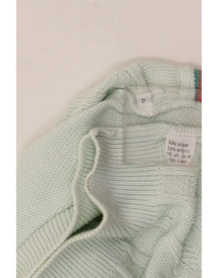 Pulover pentru bărbați VINTAGE Pulover mare, albastru, bloc de culoare, bumbac