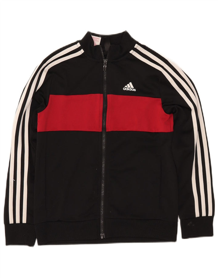 Jachetă de trening pentru băieți ADIDAS 9-10 ani, negru, poliester