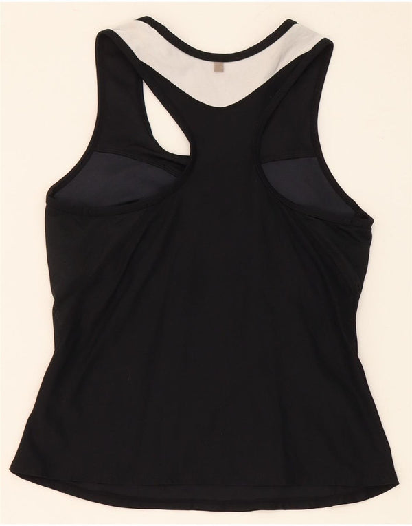 Vestă Nike Dri Fit pentru femei Marea Britanie 8/10 Mic Negru Colorblock Nylon