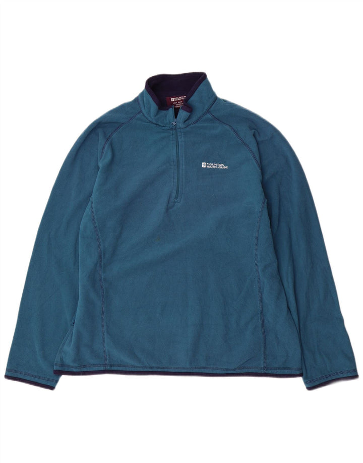 MOUNTAIN WAREHOUSE Pulover pentru femei cu fermoar și gât din lână UK 20 2XL Albastru Poliester
