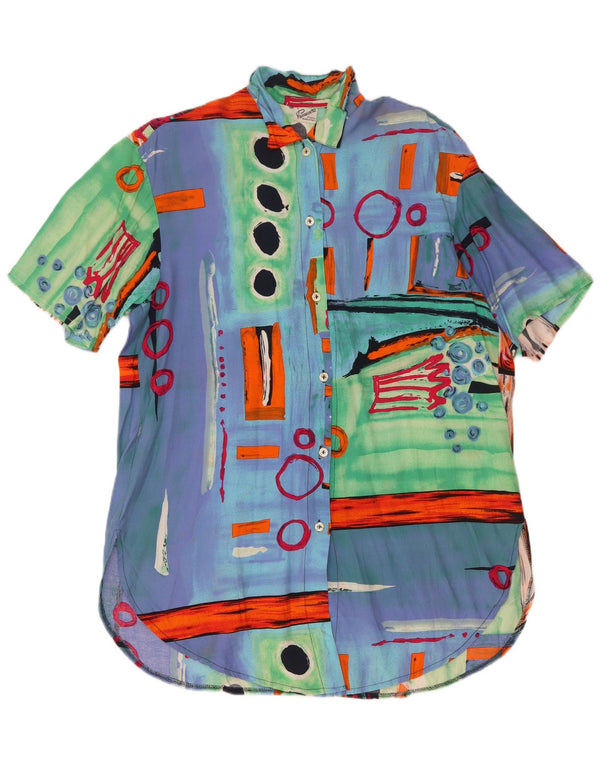 Primavera Firenze Rochie cămașă cu mânecă scurtă pentru femei US 4 Small Multicolor