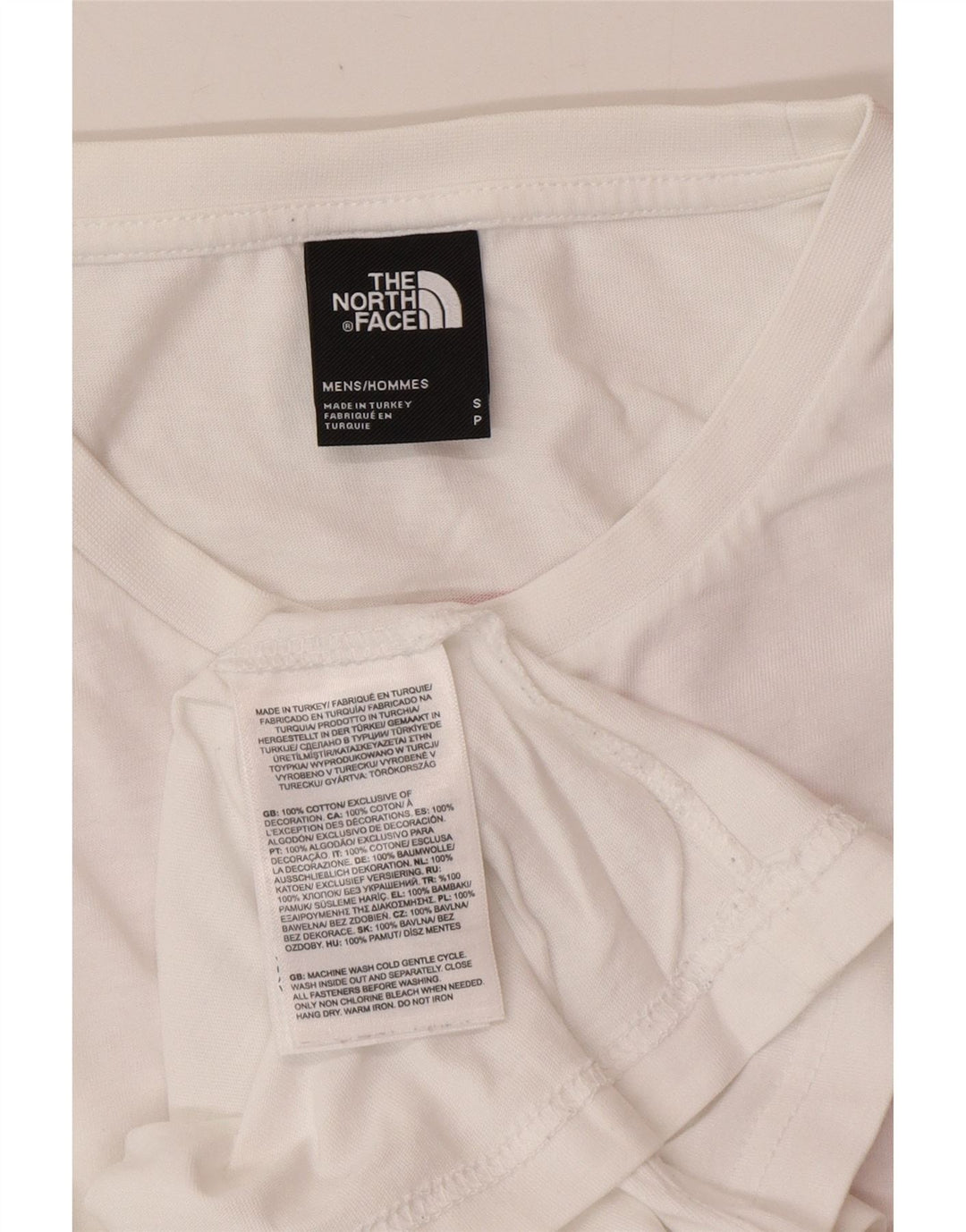Tricou grafic pentru bărbați THE NORTH FACE Top mic din bumbac alb