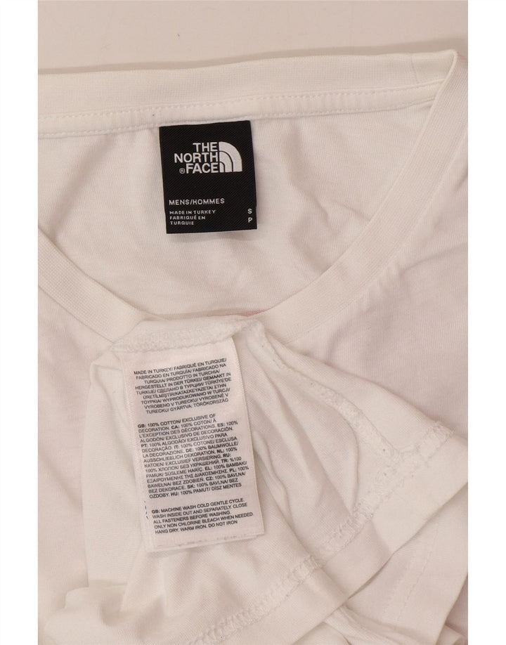 Tricou grafic pentru bărbați THE NORTH FACE Top mic din bumbac alb