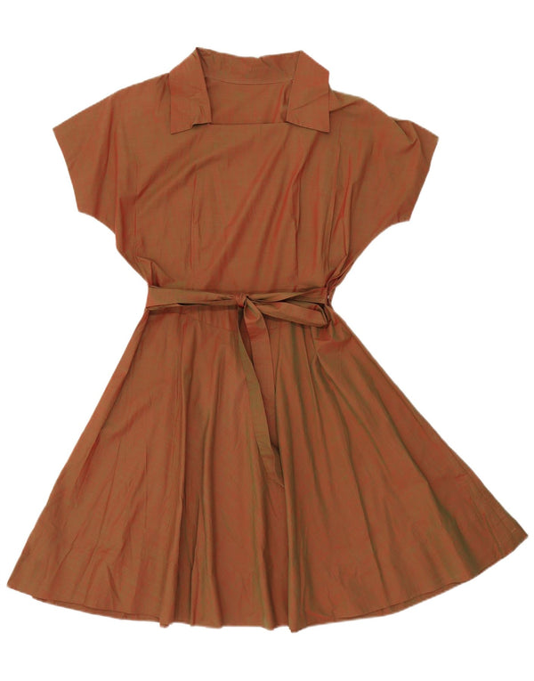 Rochie A-Line Vintage pentru femei UK 8 Mic Maro