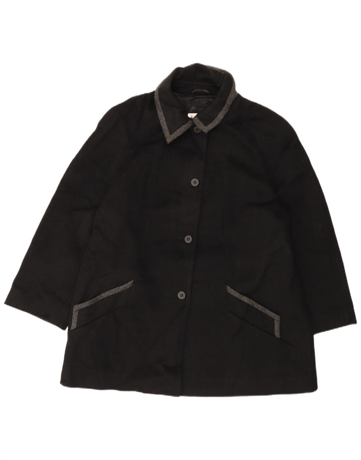 LONDON FOG Palton pentru femei US 18 2XL Lână neagră