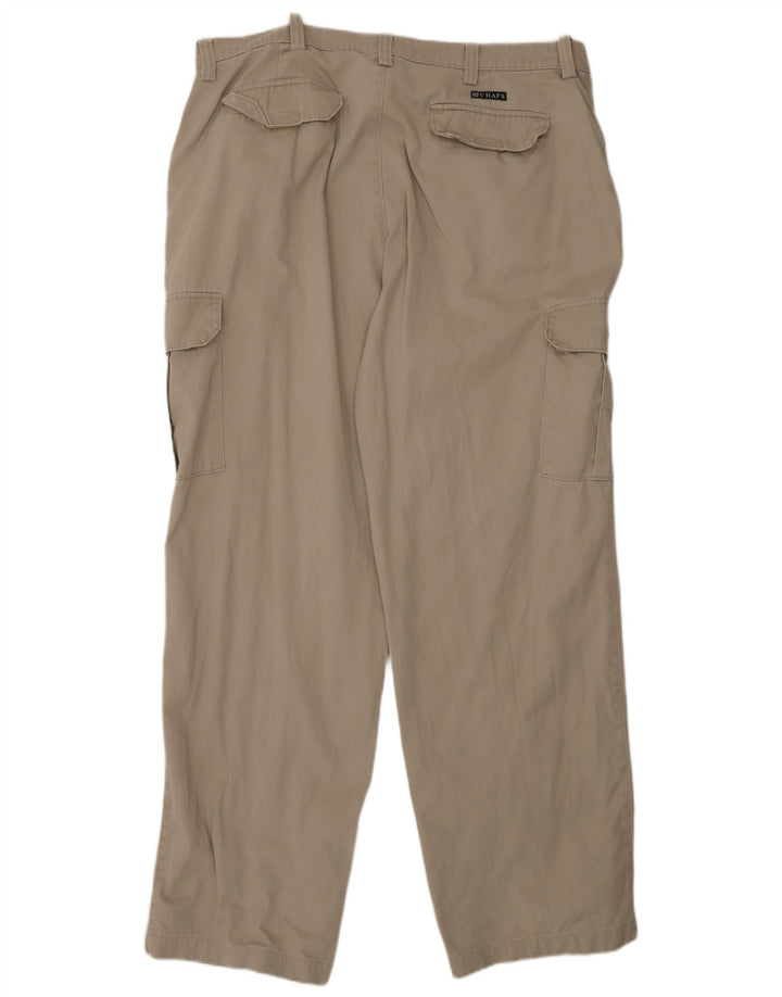 Pantaloni cargo drepti pentru bărbați Chaps W38 L32 bumbac gri