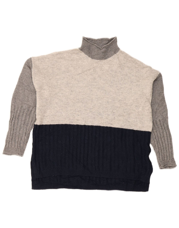 Pulover cu gât țestoasă pentru femei Marks & Spencer UK 14 Medium Bleumarin