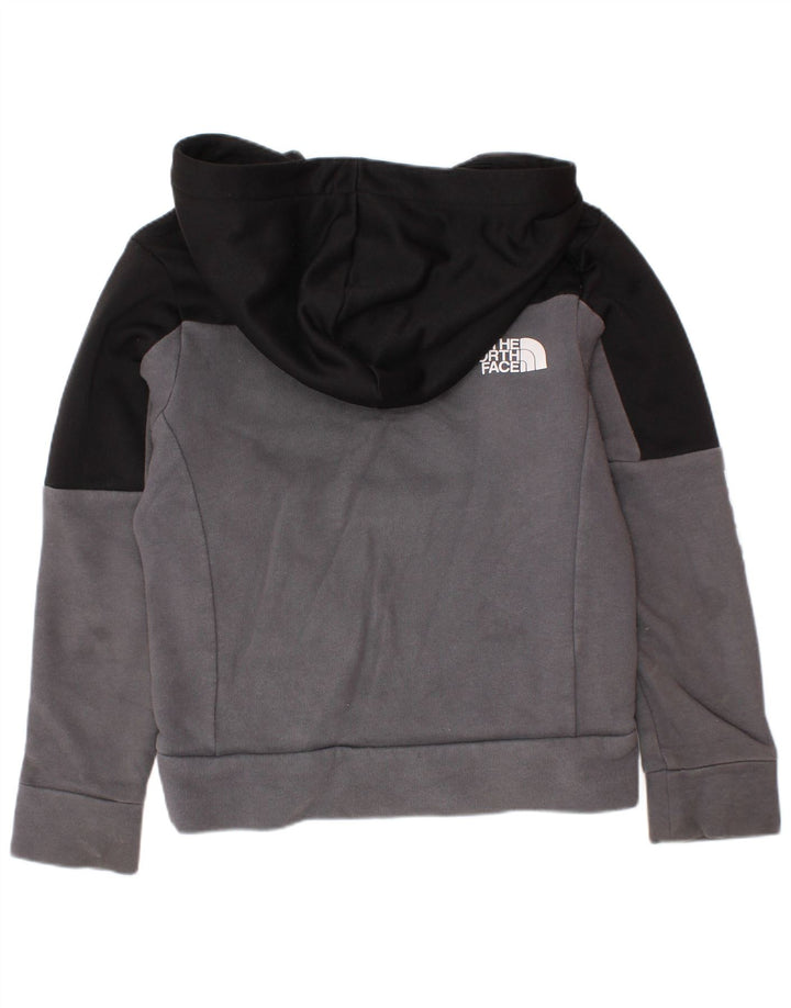 Pulover cu glugă cu grafic THE NORTH FACE pentru băieți 5-6 ani XS, gri, bloc de culoare