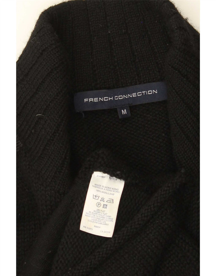 Pulover cardigan pentru bărbați French Connection, lână neagră medie