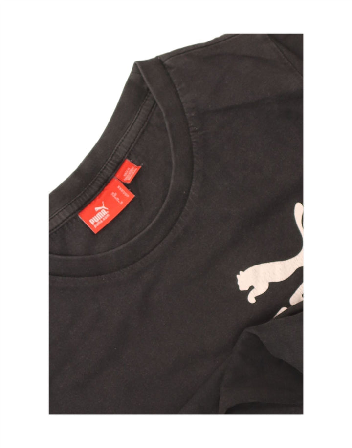 Tricou grafic Puma pentru băieți Top 11-12 ani negru