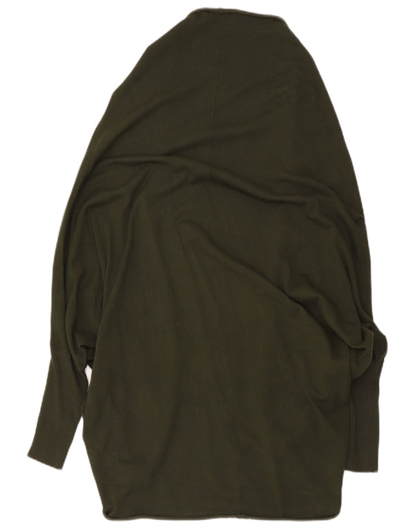 Pulover cardigan deschis supradimensionat pentru femei Zara UK 14 Medium Khaki