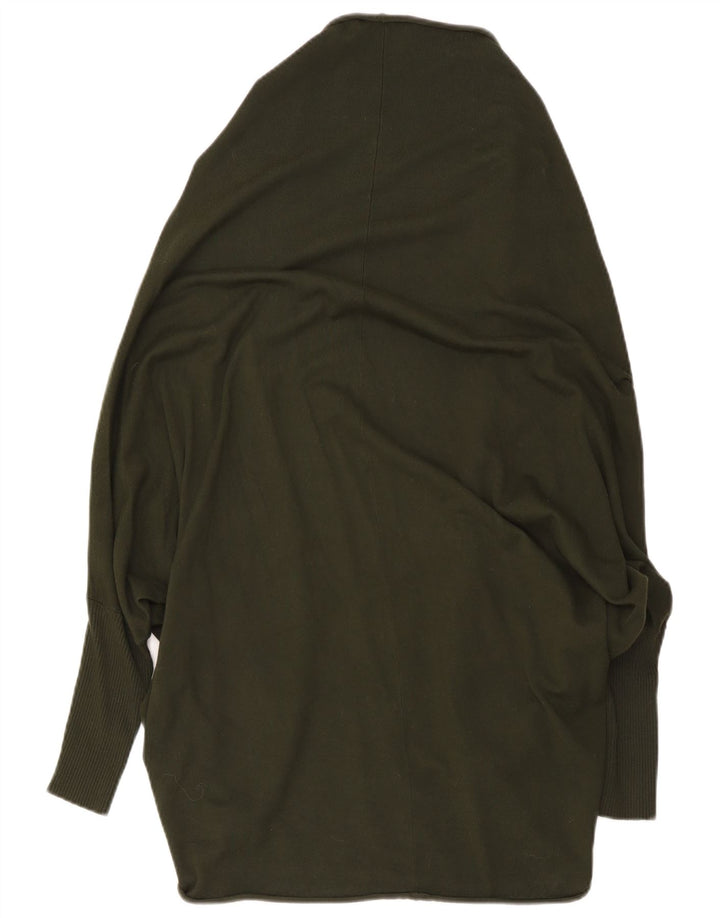 Pulover cardigan deschis supradimensionat pentru femei Zara UK 14 Medium Khaki