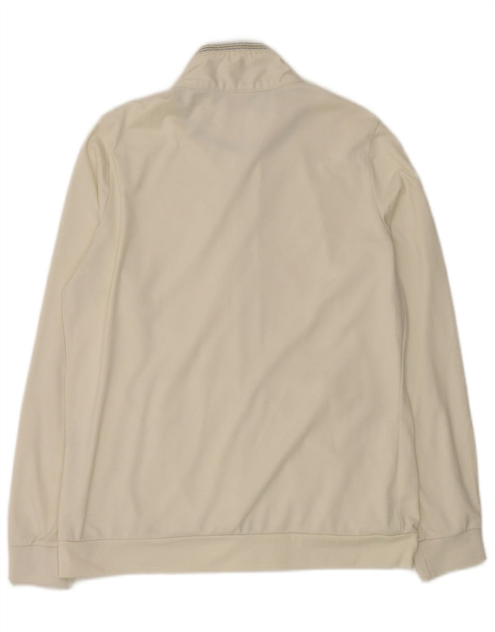 Jachetă de top pentru trening pentru femei Champion Easy Fit UK 14 Medium Off White