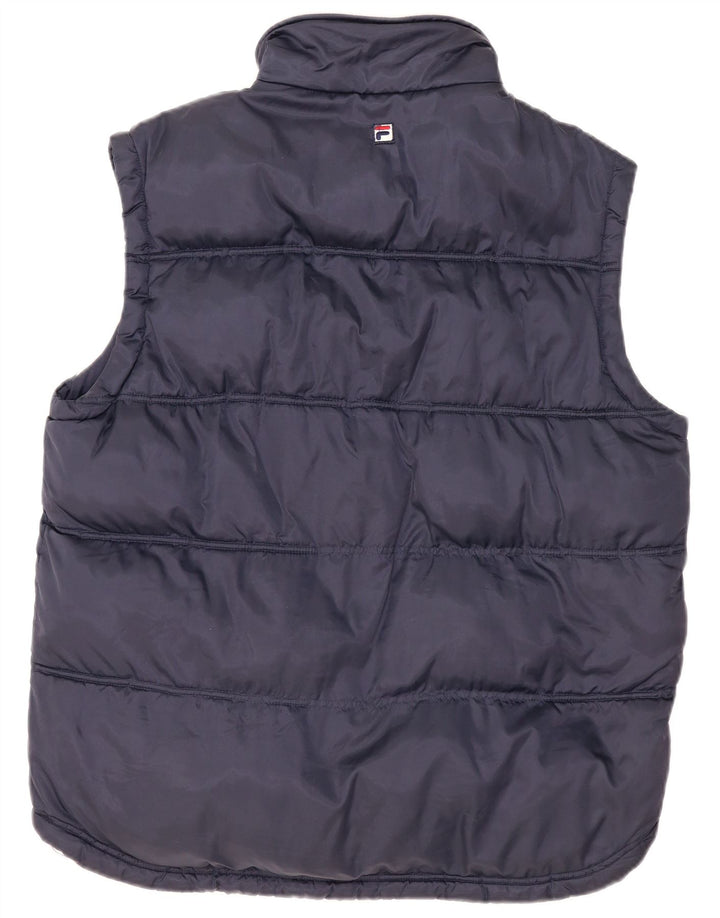 Gilet Captusit Fila pentru bărbați UK 38 Medium Bleumarin Poliamidă Colorblock