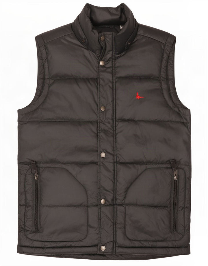 Jack Wills Gilet căptușit pentru bărbați UK 36 Poliamidă neagră mică