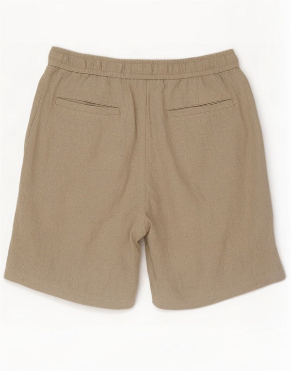Zara Mens Casual Shorts Medium W31 Beige