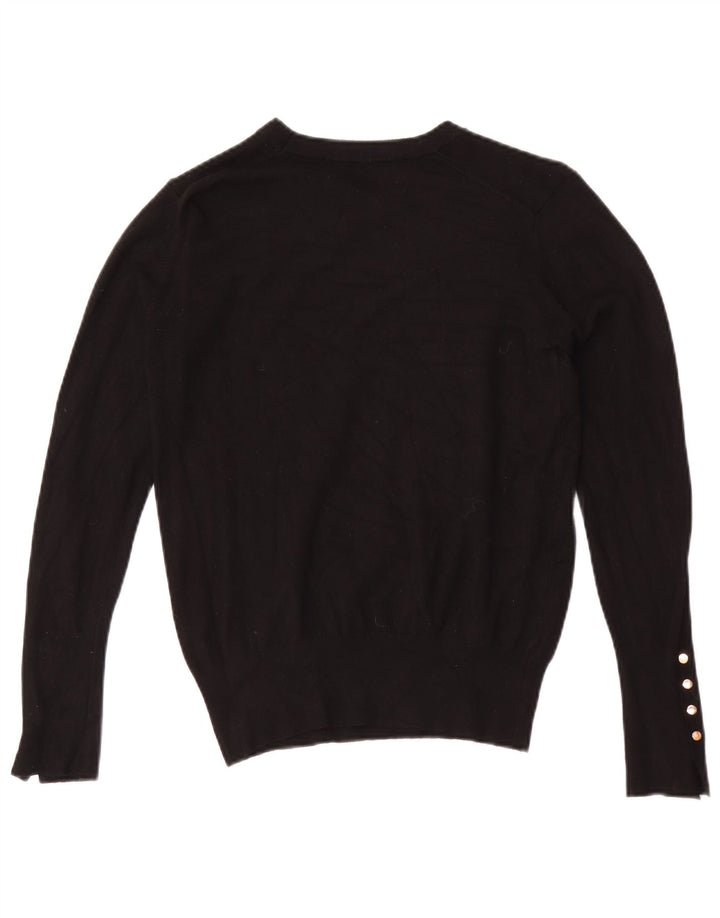 Pulover pentru femeie Zara cu gât de barcă UK 12 Medium Negru