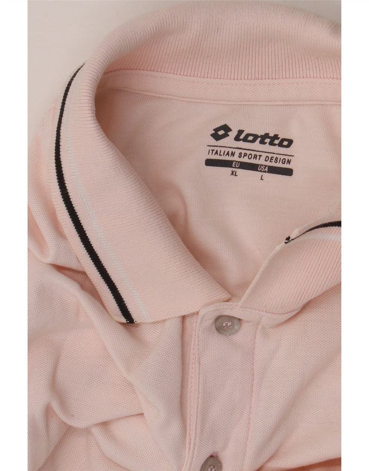Tricou polo pentru bărbați LOTTO mare roz