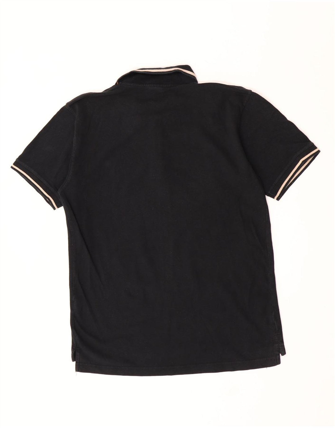 Tricou polo Fila pentru bărbați, bumbac cu dungi negre mari