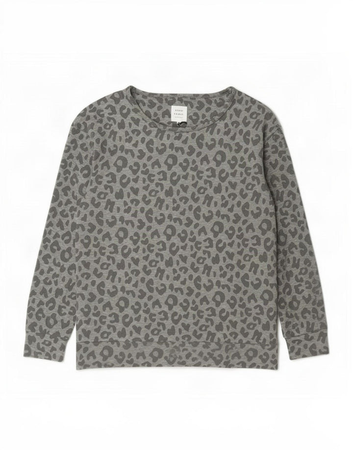 Hanorac pentru femei John Lewis Pulover UK 14 Medium Gri Animal Print