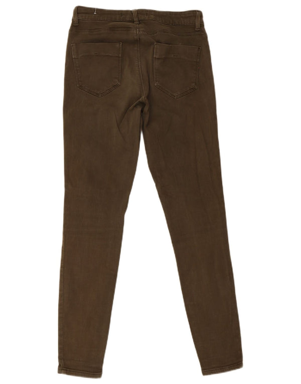 Blugi skinny de damă Zara EU 38 Mici L28 L30 Kaki