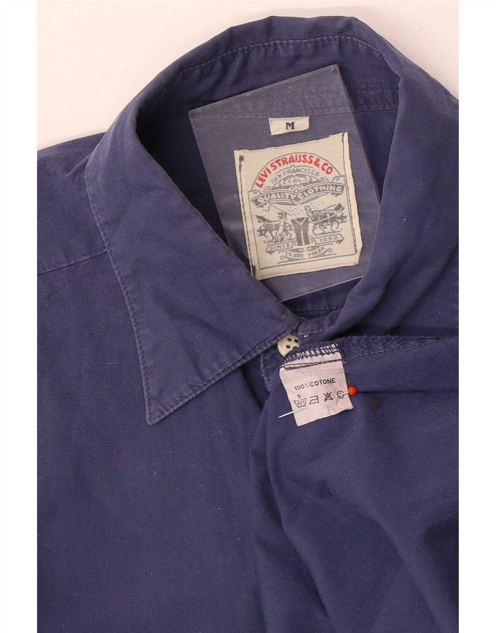 Cămașă Levi's pentru bărbați, bumbac albastru mediu
